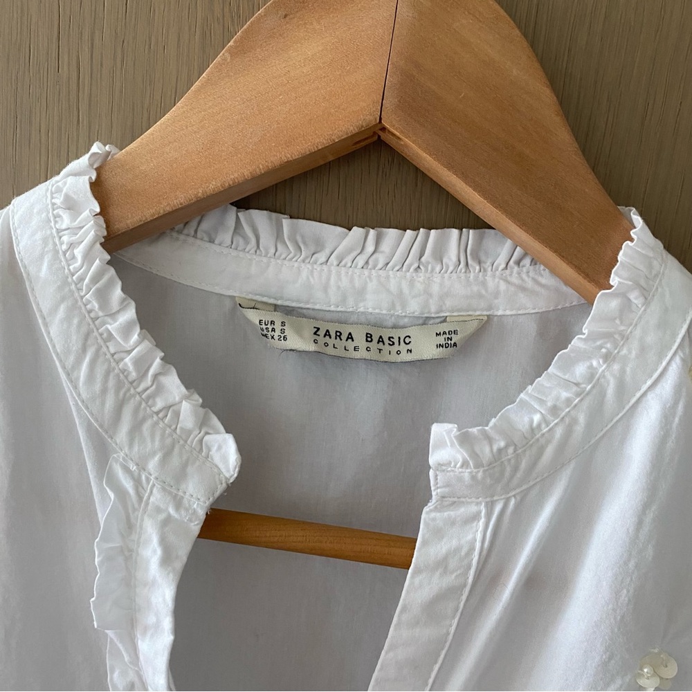 Zara beaded poplin shirt - Picture 8 of 9